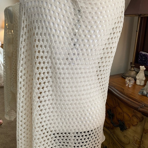 Chicos Elegant White Knit Sweater - Picture 5 of 11